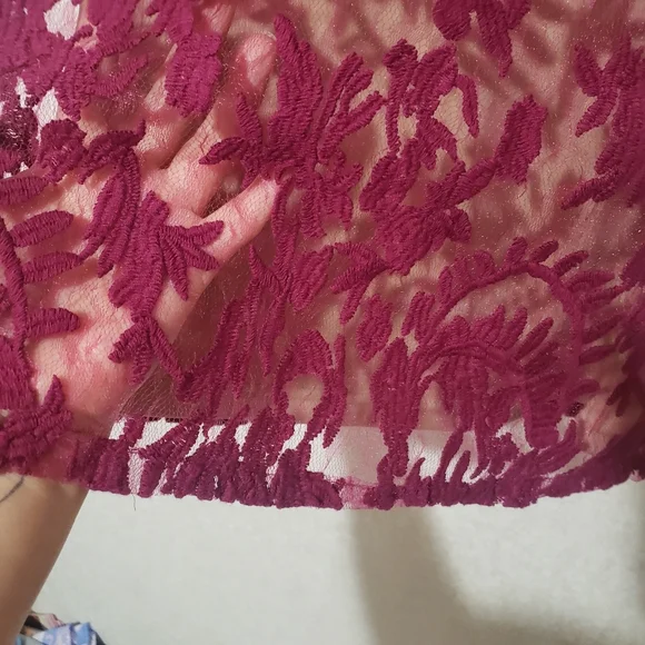 Adrianna Papell Purple Sheath Midi Dress Square Neck..SIZE:2 - Picture 7 of 13